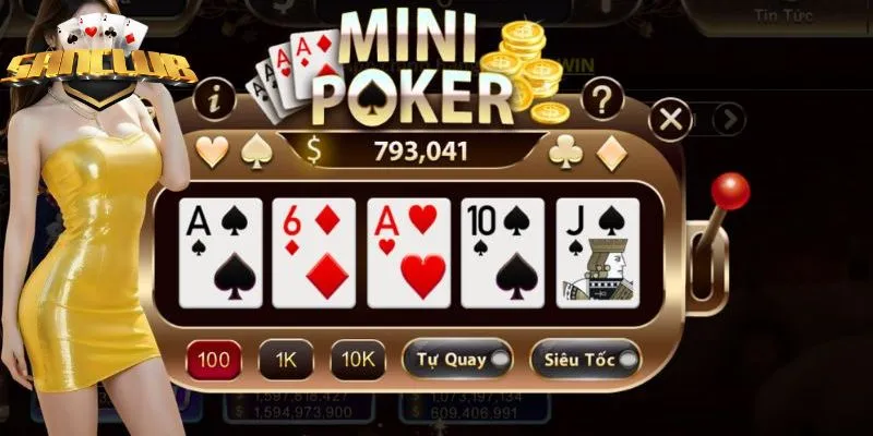 Poker mini là game chơi quay thưởng cực thú vị Poker mini là game chơi quay thưởng cực thú vị