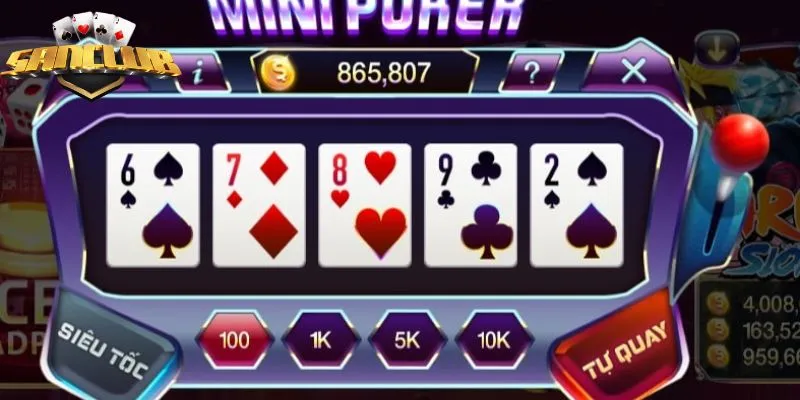 Poker mini mang đến những trải nghiệm thú vị