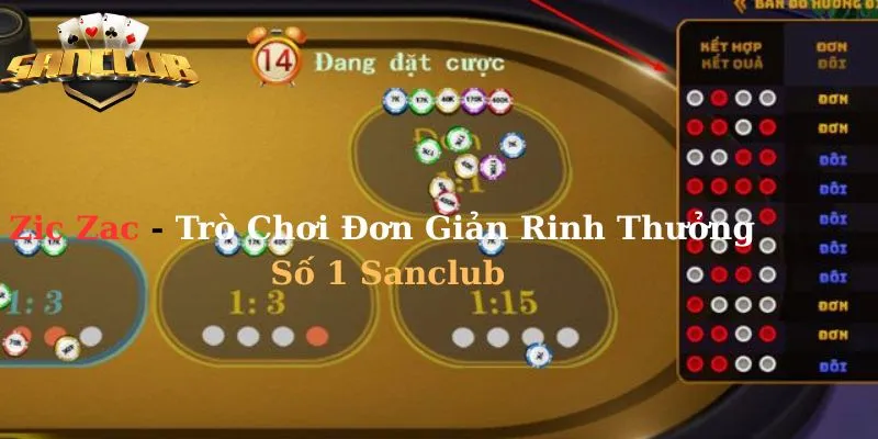 Zic Zac - Trò Chơi Đơn Giản Rinh Thưởng Khủng Số 1 Sanclub